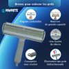 Pawpatte Pack 2 Brosses Autonettoyantes Anti Poils Animaux – Ramasse Poils + Brosse Toilettage Chien Chat Chaton, Réutilisables pour Canapé, Lit, Tapis, Voiture, Poils Morts et Sous-Poils